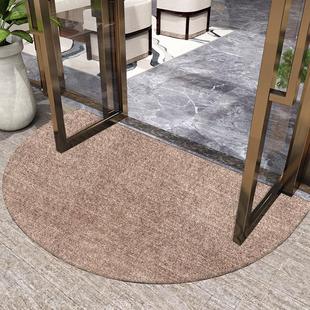 休闲纯色半圆形地垫酒店入口地毯商业商店入口门垫入口防滑地垫