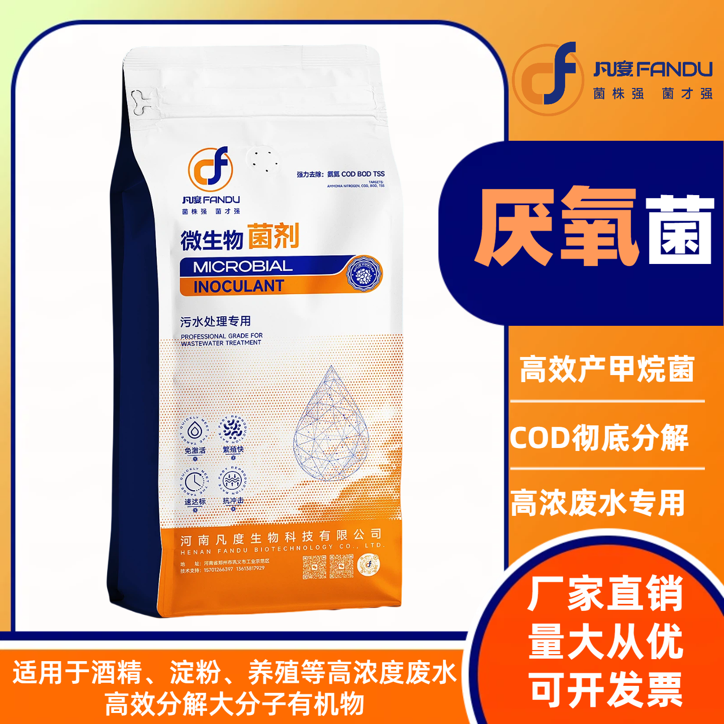 厌氧菌反硝化降总氮COD