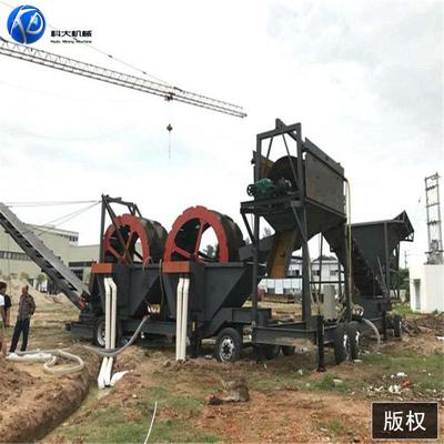 青州轮斗洗矿机厂家风化砂河沙洗砂机设备回收细沙的设备
