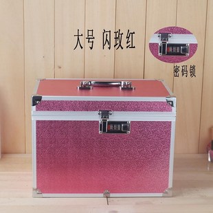 化妆包美甲包 带锁家用手提便携美容工具箱y外出化妆收纳盒新款