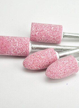 FY砂轮磨头火石仔打磨砂石去毛刺红色磨头红刚玉磨头3*45模具打磨