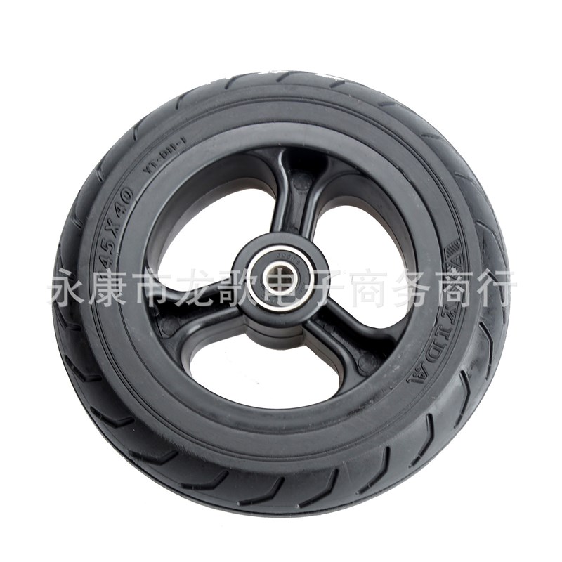 电动滑板车轮胎5.5寸6寸实心胎整轮5x2机器人免充气轮胎145x40