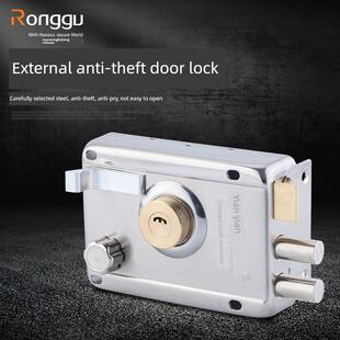 易安外门锁，老式防盗门锁芯，b级门锁，外木门锁，房间门铁锁