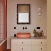 卫浴镜中古不规则艺术洗漱化妆镜法式 欧式 桌面梳妆镜干湿浴室镜子