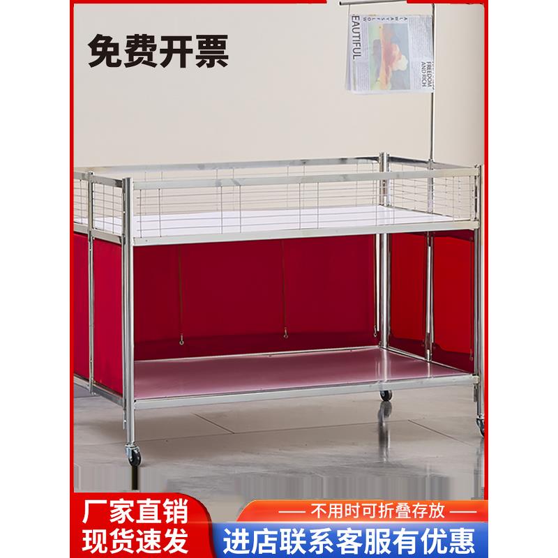 超市促销车服装店甩货车折叠促销花车货架特价车花车促销车展示架