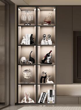 现代家庭客厅电视柜装饰高端无障碍豪华风格陶瓷大象酒柜餐具柜礼