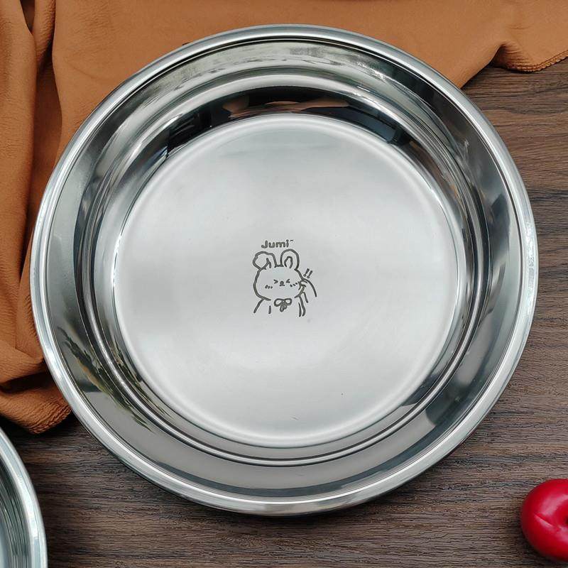 316L不锈钢盘子高级感轻奢盘子家用水果圆烤盘盘食品级菜碟子餐盘,餐饮具,盘,淘宝优惠券,粉丝福利购,淘宝优惠卷