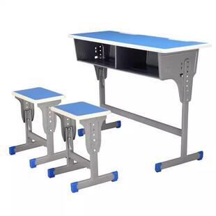 双人中小学生课桌椅套装家用书桌校园教室培训辅导班可升降写字桌