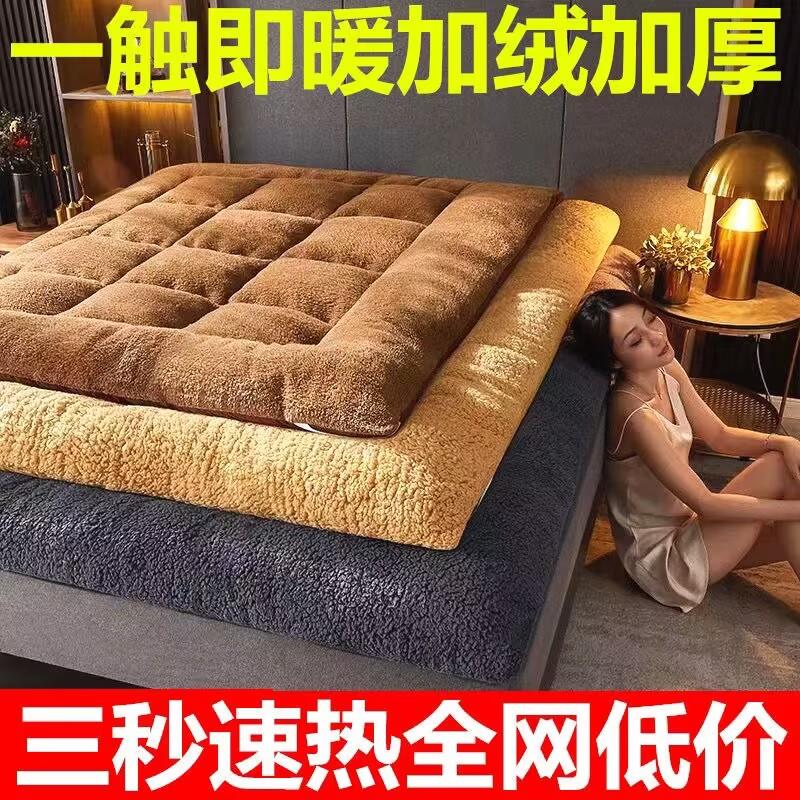 加厚羽绒棉床垫榻榻米12cm五星级酒店软床褥可折叠1.5m1.8米垫被