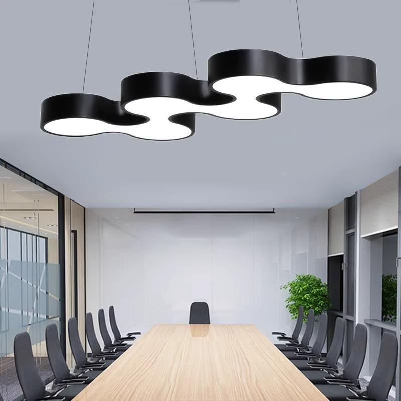 led简约时尚S形曲线波浪造型灯工作室办公室走廊过道服装店艺术灯