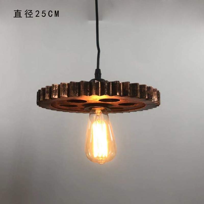 复古齿轮工业风吊灯服装火锅店发廊餐厅酒吧网咖loft怀旧美式灯具