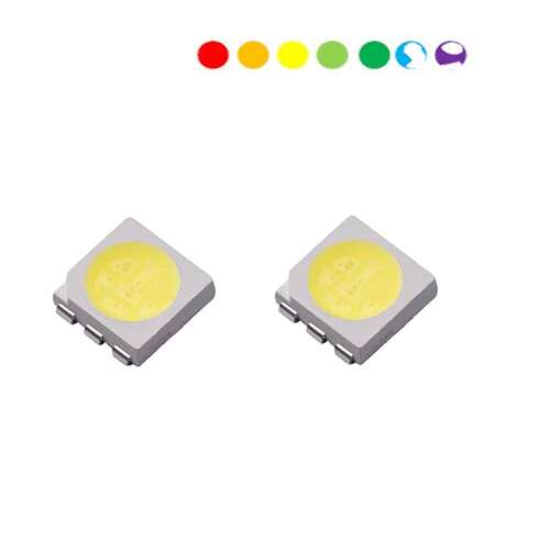 5050贴片led灯珠0.2W三安灯条晶元白光80显9022-24lm高亮灯带