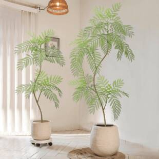 仿真绿植蓝花楹室内客厅装饰落地摆件氛围大型植物假树摄影道具