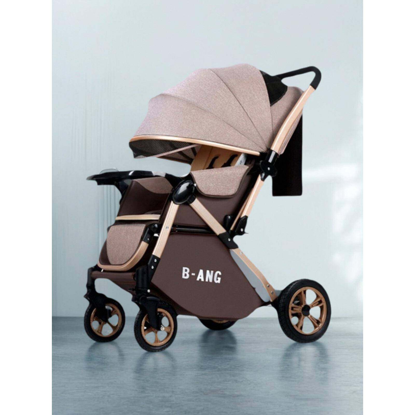 婴儿车轻便折叠可坐躺睡一键收车双向四轮避震新生儿小孩宝宝推车