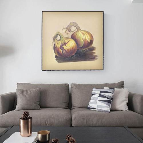 现代简约客厅花卉静物壁画饭厅厨房挂画艺术纯手绘油画餐厅装饰画