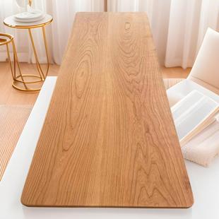 北美樱桃木桌板黑胡桃餐桌红橡木白蜡木原木书桌台面办公电脑桌板