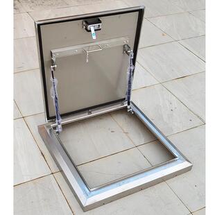 定做不锈钢屋面上人孔天井防雨盖板斜屋顶阁楼检修口通用防水盖板