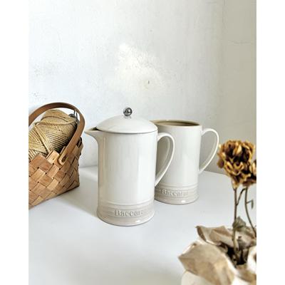 库存少量 1.5升渐变色法压壶陶瓷咖啡壶耐热耐冷水壶带盖牛奶豆浆