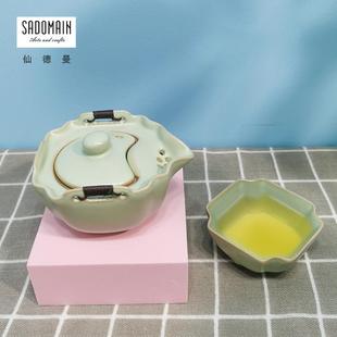 家用茶道简约高档陶瓷茶杯旅行便携功夫茶壶 泡茶壶茶具套装