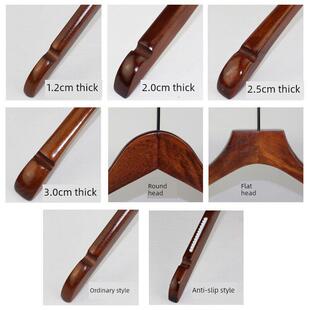 服装店实木衣架覆古防滑木衣架男装女装童装衣架裤夹定制