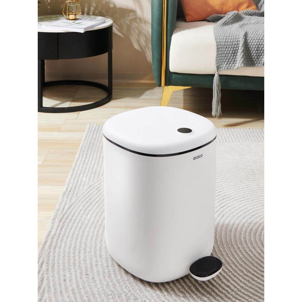 垃圾桶家用客厅现代简约卫生间厨房卧室带盖脚踏式厕所垃圾专用筒