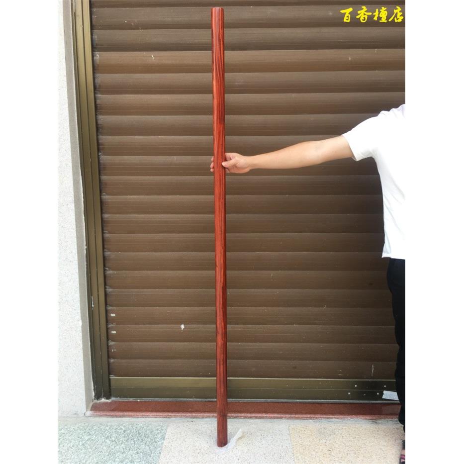 赞比亚血檀小叶紫檀金箍棒台球杆钓鱼竿原木料把玩棍擀面杖武术棍