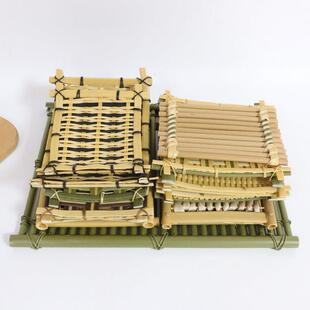 彷竹小竹排茶垫茶帘藤茶具竹排竹茶垫茶垫杯垫茶道配件