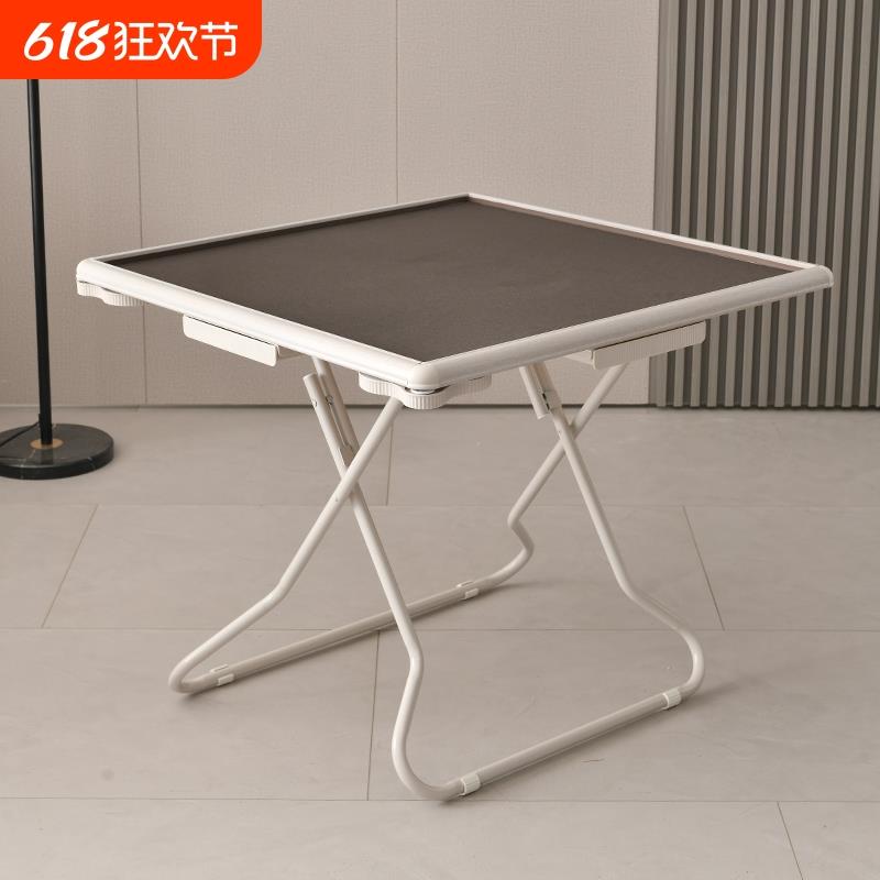 新款可折叠麻将桌家用手搓麻雀台一体式简易麻将台免拆装棋牌桌子