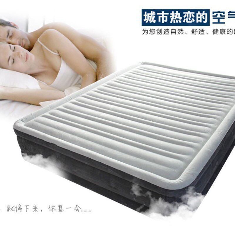 新款INTEX64414豪华双人加高充气床垫双层内置电泵  线拉空气床