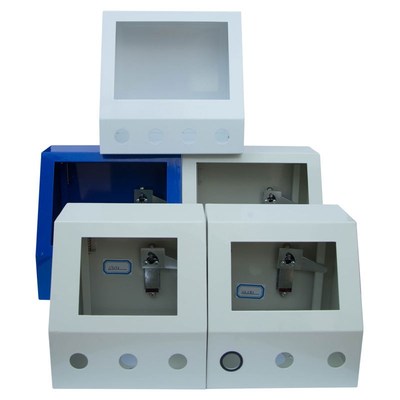 触摸屏安装盒威纶7寸10人机界面一体机文本控制信捷PLC电箱控支架