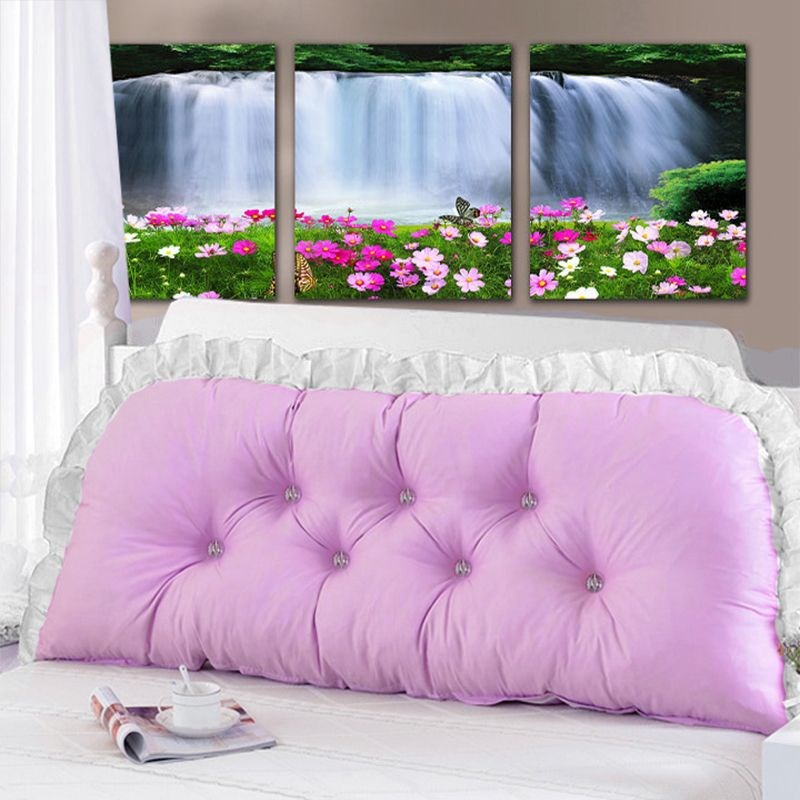 韩式田园公主床头大靠垫软包床上靠背榻榻米沙发长靠枕含芯可拆洗