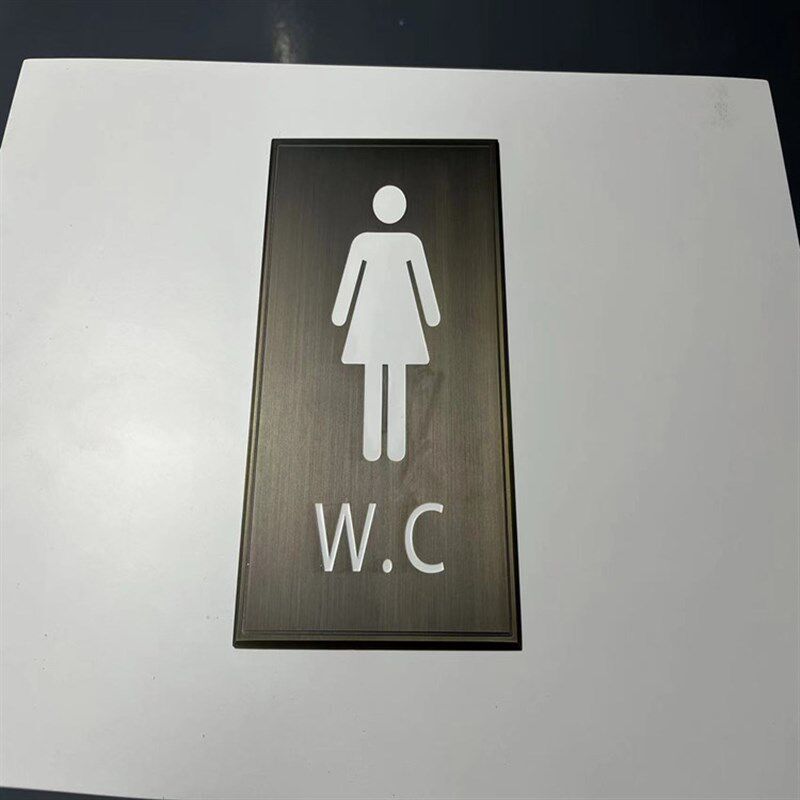 不锈钢盲文标牌 盲文铭牌 盲文标识牌 厕所标志牌丝印