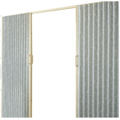 立川 日生式创意卧室厨房卫间叠推拉pv折c软隔门断挂M-04帘玄关屏