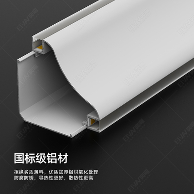 明装阴角顶角线天花发光铝合金灯槽LED免吊顶石膏线装饰条线型灯