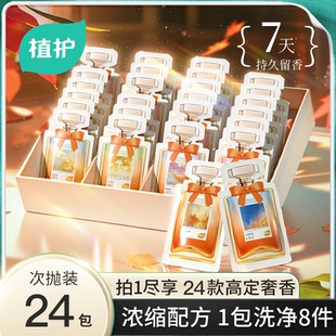小样酒店宾馆家用整箱便携装 植护香氛洗衣液浓缩一次性袋装 旅行装