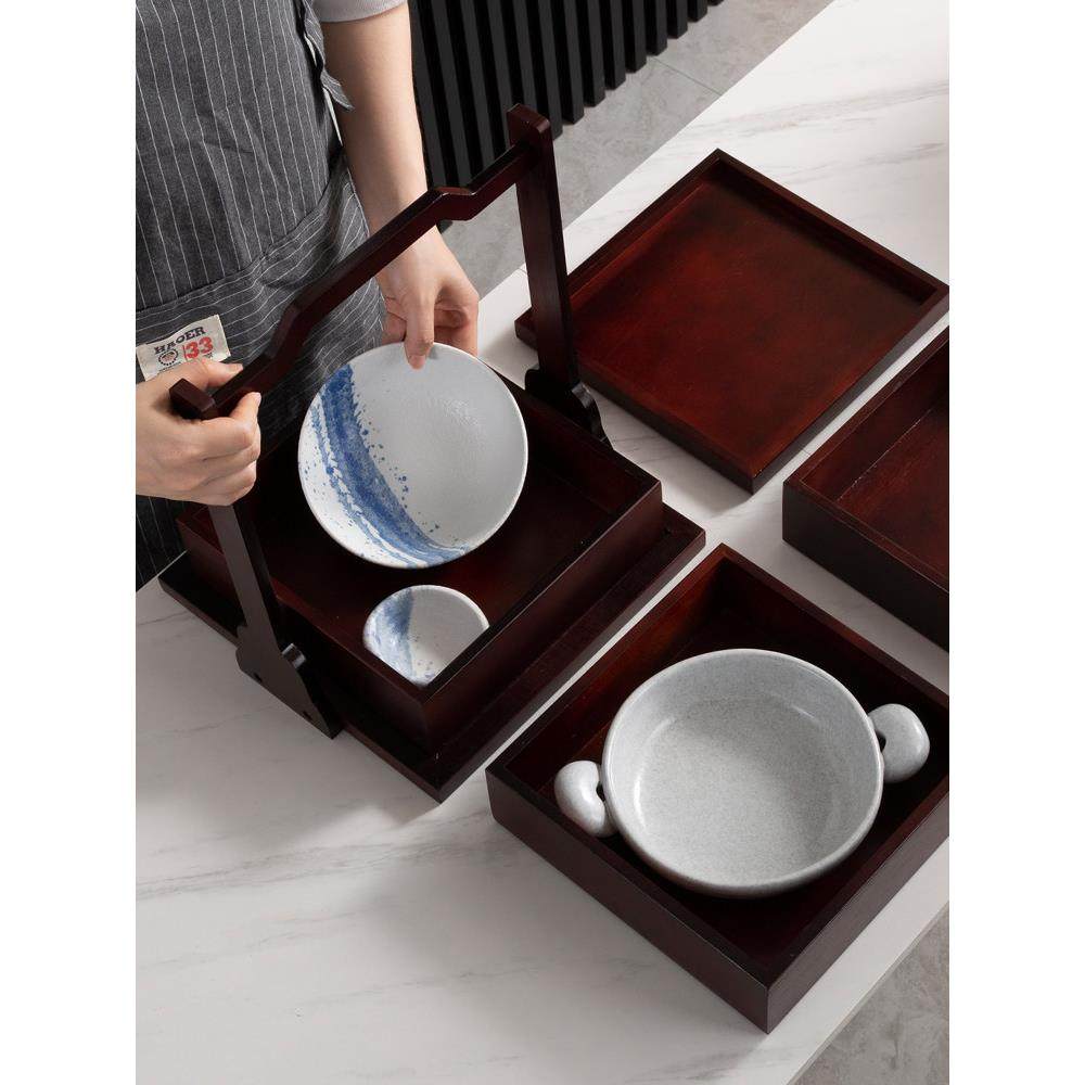 火锅店托盘民宿早餐新婚饼盒餐具点心盒意境菜酒店碟子竹制红提篮,餐饮具,果盆/果盘/果篮,淘宝优惠券,粉丝福利购,淘宝优惠卷