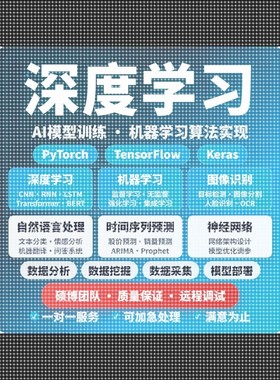 python代做深度学习程序代编算法数据分析代码帮做bug调通爬虫