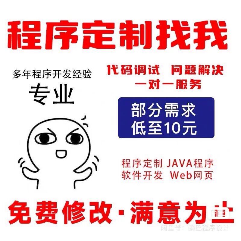 java代码调试bug问题解决修改项目运行指导程序讲解软件后端开发