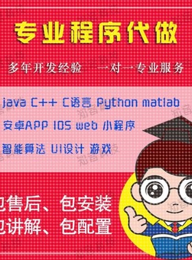 python代编程java定制程序开发qt代码编写c++设计深度学习matlab