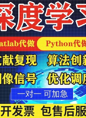 python代编程序代做深度机器学习代编写代码接单复现算法代跑优化
