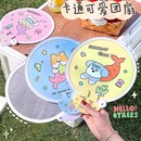 折叠扇子便携迷你反光折扇卡通可爱女儿童学生团扇夏天家用圆扇板