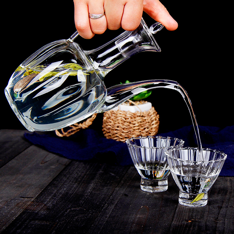 仿宋手执壶e耐热玻璃贵妃壶透明小泡茶壶电陶炉家用仿古中式温酒