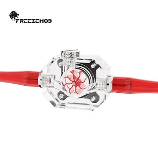 FREEZEMOD电脑水冷流速计LSJ-JX1多色水叶轮铝金属盔甲G1/4螺纹