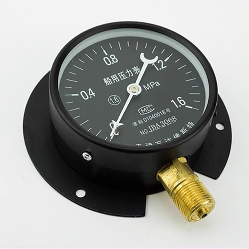 万达佛斯特Y100TY150T径向后边真空负压表气压水压油压船用压力表