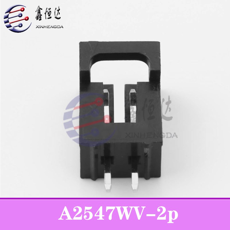 A2547WV-2P 镀金 2位针座 杜邦连接器2.54mm 原装CJT长江连接器