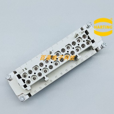 HARTING 重载连接器 09330242701 24针母芯 HAN-24E-F-s 16A 哈丁