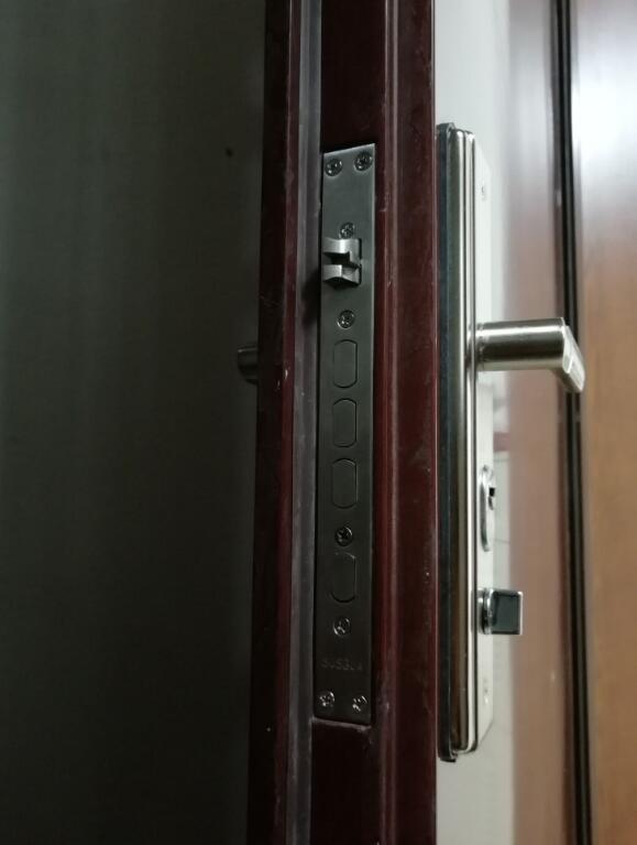 不锈钢304防盗门锁体圆柱方舌头单活双快门锁通用大门静音锁