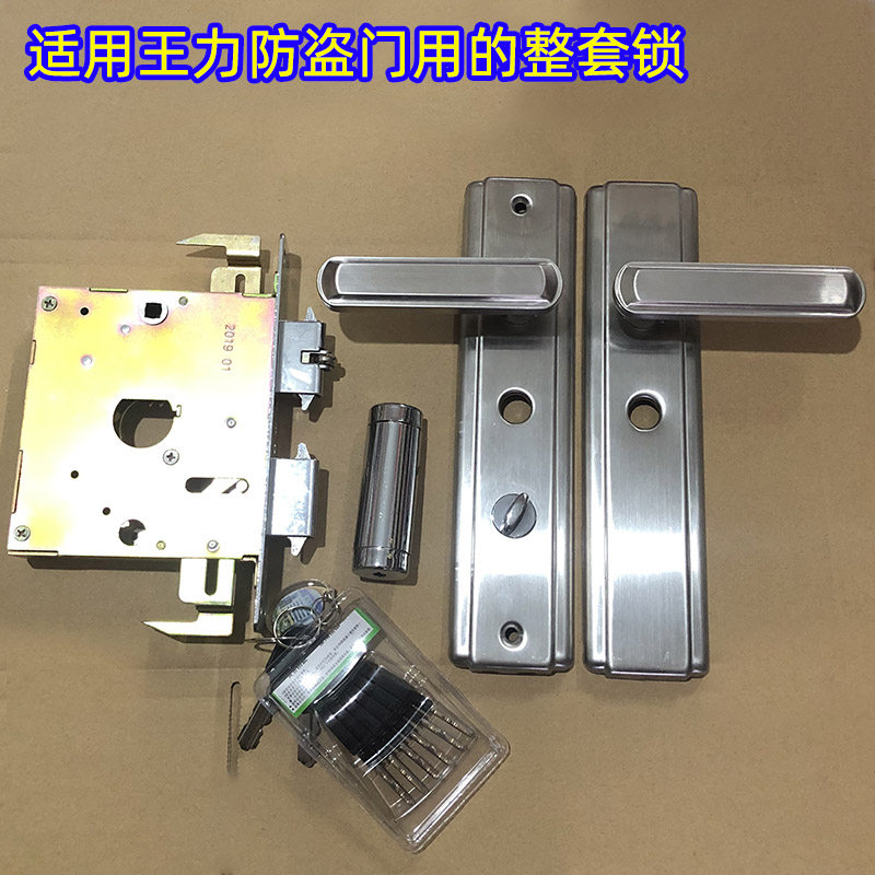 适用于王力防盗门把手特能防盗门圆孔单活拉手齿轮锁芯特能锁体