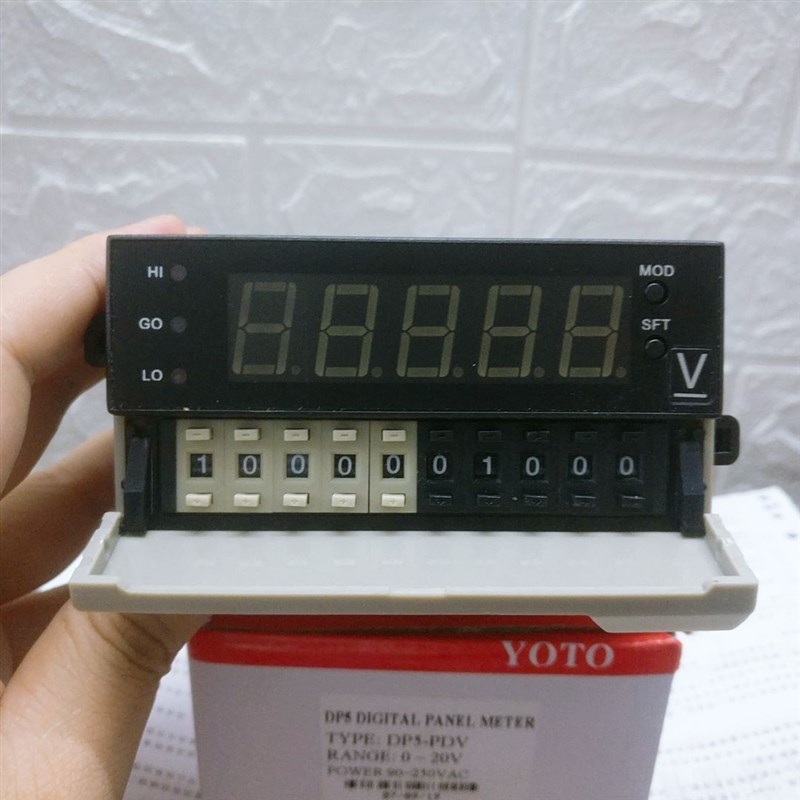 北崎YOTO上下限三路报警智能数显交直流电压表 DP5-PAV DP5-PDV