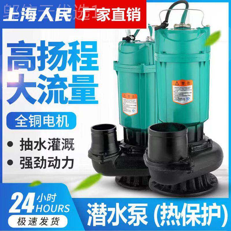 海人民水泵5寸6寸220V34309080V流清潜水泵农用灌溉大量上高扬程